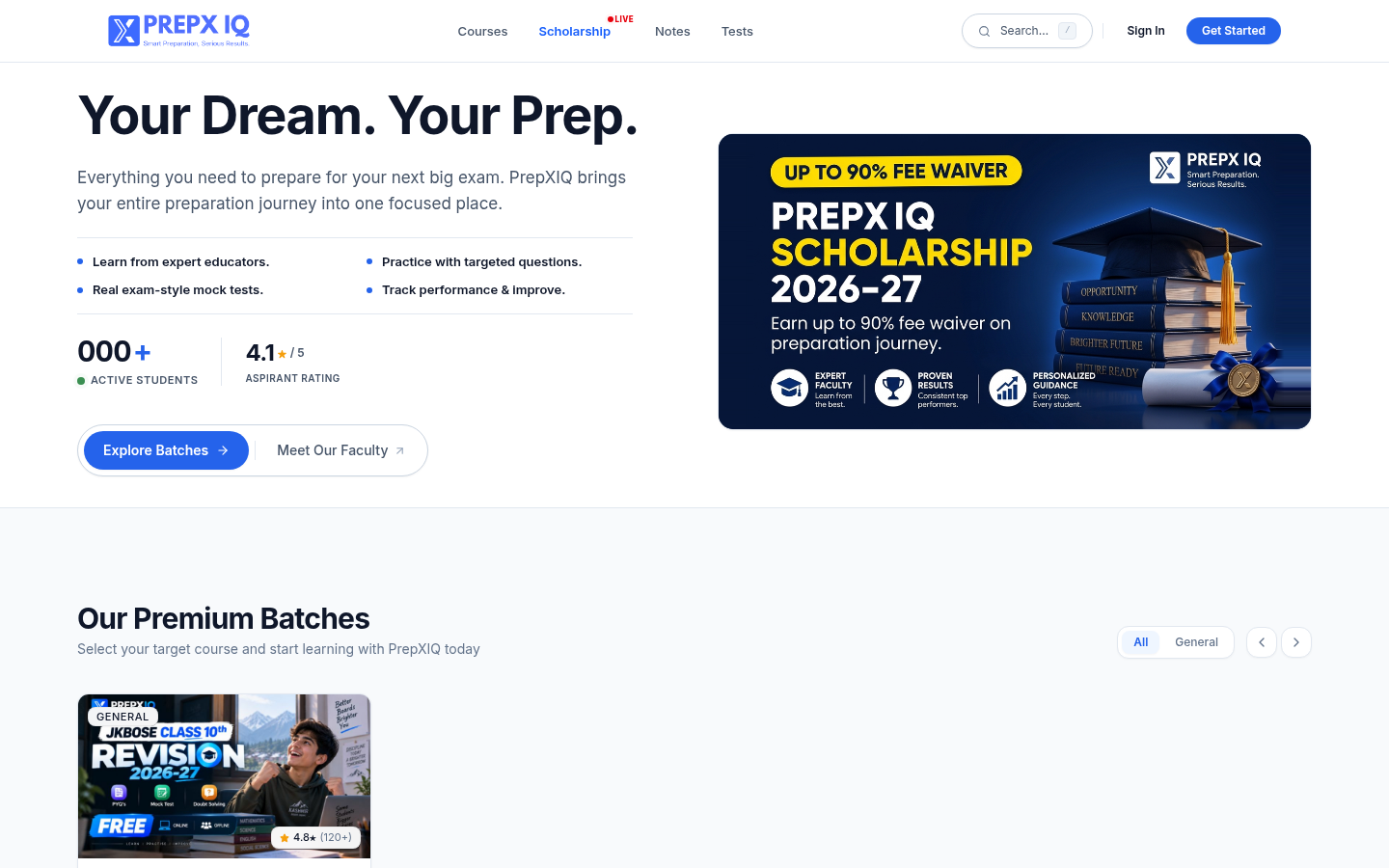 PrepXIQ Desktop Platform Overview